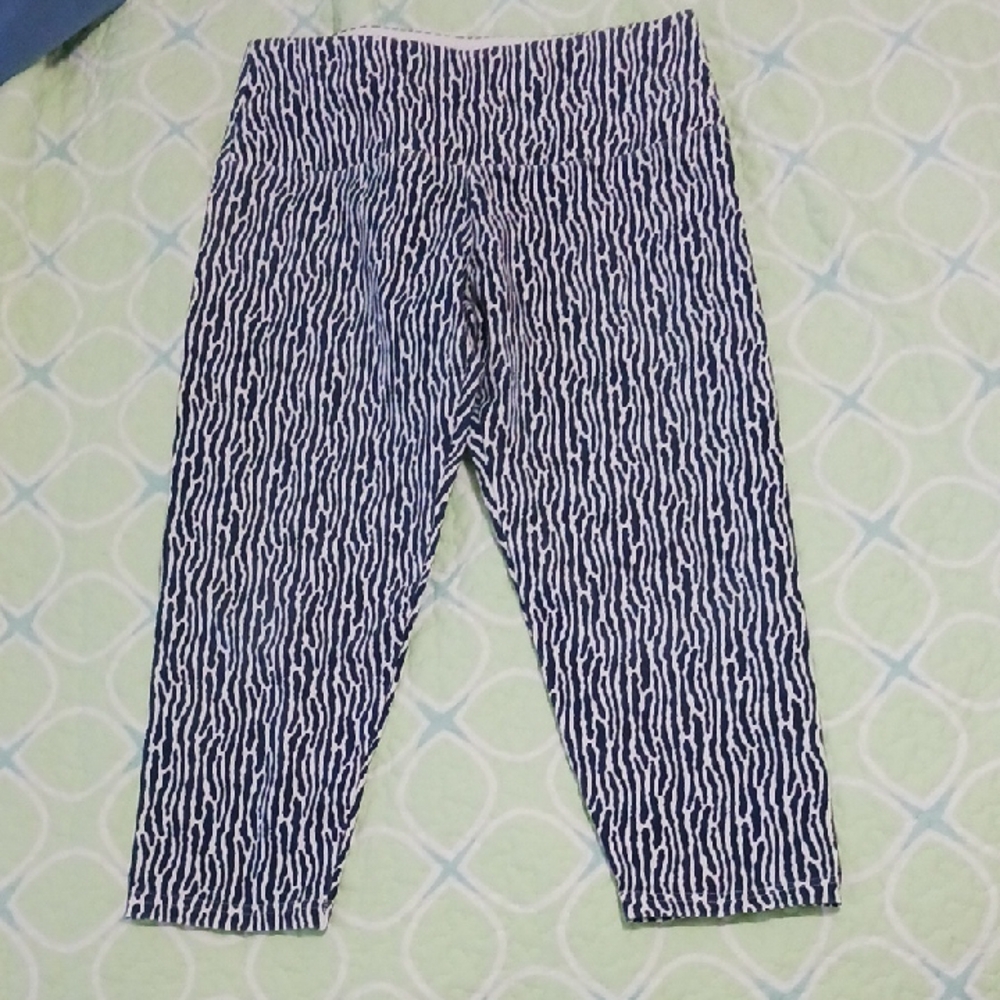 Navy And White Capri Pants
